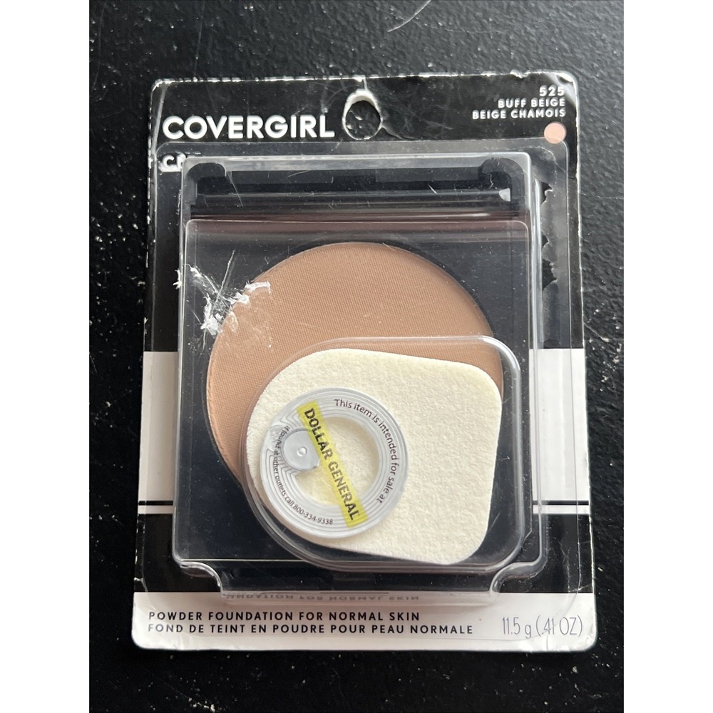 COVERGIRL Clean Powder Foundation Buff Beige #525 Shade 0.41 oz Discontinued